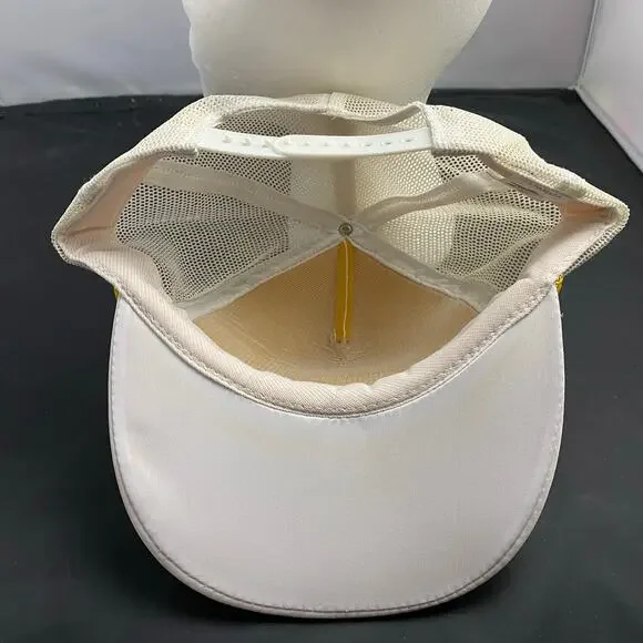 White Vintage Gold Leaf Hat Lewisport Ky Sesquicentennial 1839-1989 Promo Cap - Picture 6 of 6